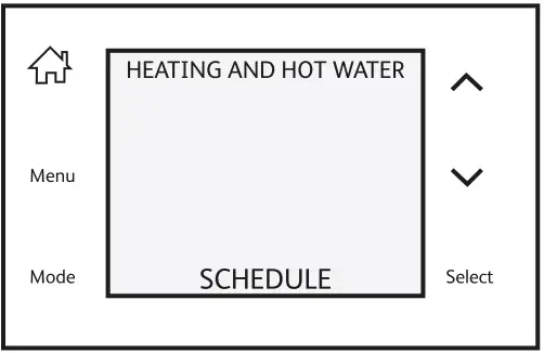 ESi Controls ESRTP4TOUCH Programmable Room Thermostat - Heating Schedule