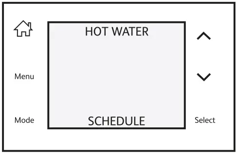ESi Controls ESRTP4TOUCH Programmable Room Thermostat - Hot Water Schedule 1