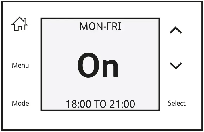 ESi Controls ESRTP4TOUCH Programmable Room Thermostat - Hot Water Schedule 3