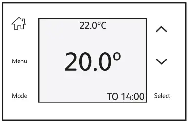 ESi Controls ESRTP4TOUCH Programmable Room Thermostat - Override