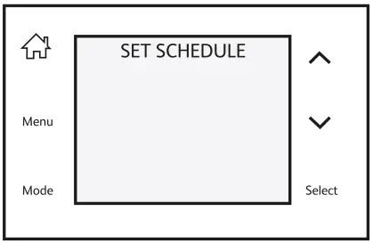 ESi Controls ESRTP4TOUCH Programmable Room Thermostat - Set Schedule