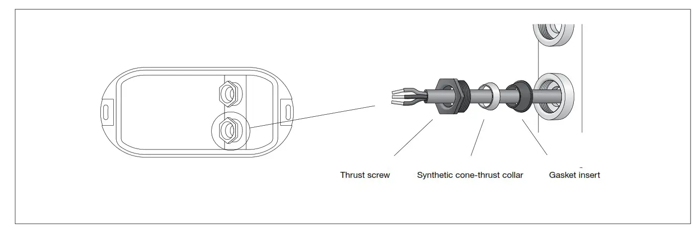 BEGA 24354K3 Ceiling and wall luminaire - Thrust screw