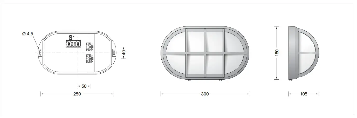 BEGA 24354K3 Ceiling and wall luminaire