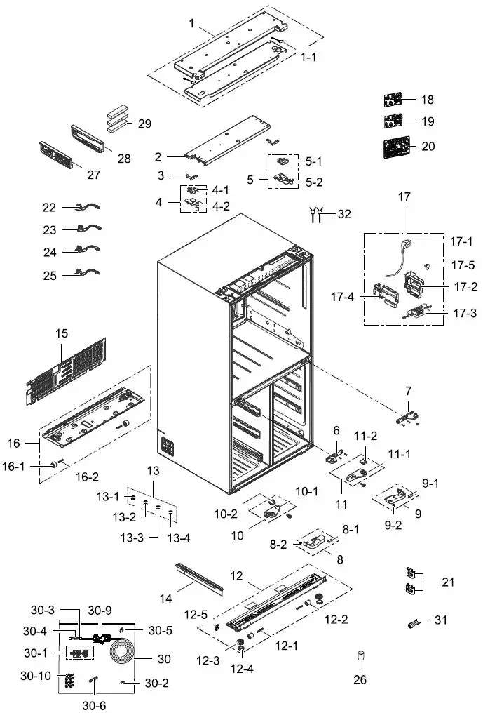 SAMSUNG-SRL445DLS-Bottom-Mount-Refrigerator-fig 3