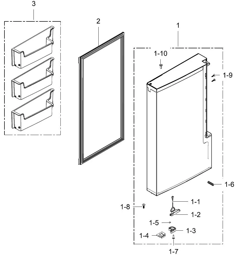 SAMSUNG-SRL445DLS-Bottom-Mount-Refrigerator-fig 5