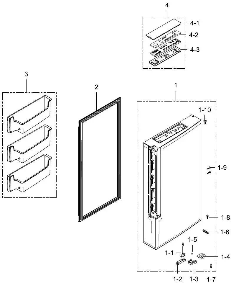 SAMSUNG-SRL445DLS-Bottom-Mount-Refrigerator-fig 6