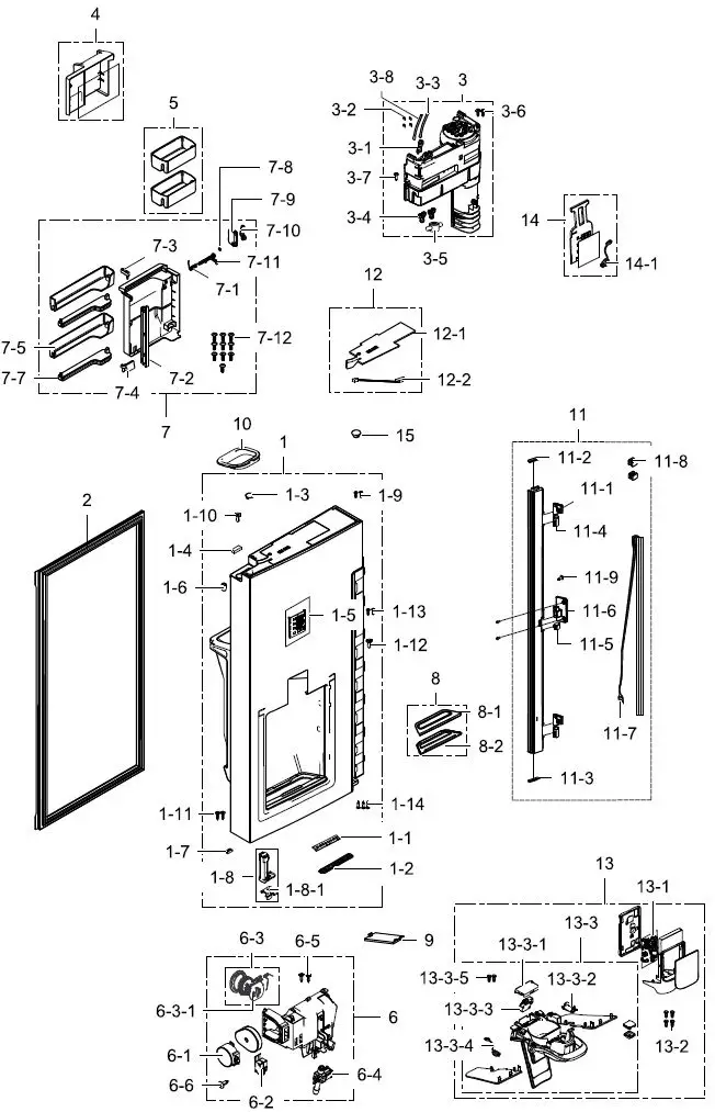 SAMSUNG-SRL445DLS-Bottom-Mount-Refrigerator-fig 7