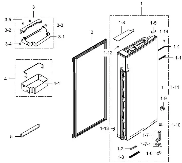 SAMSUNG-SRL445DLS-Bottom-Mount-Refrigerator-fig 8