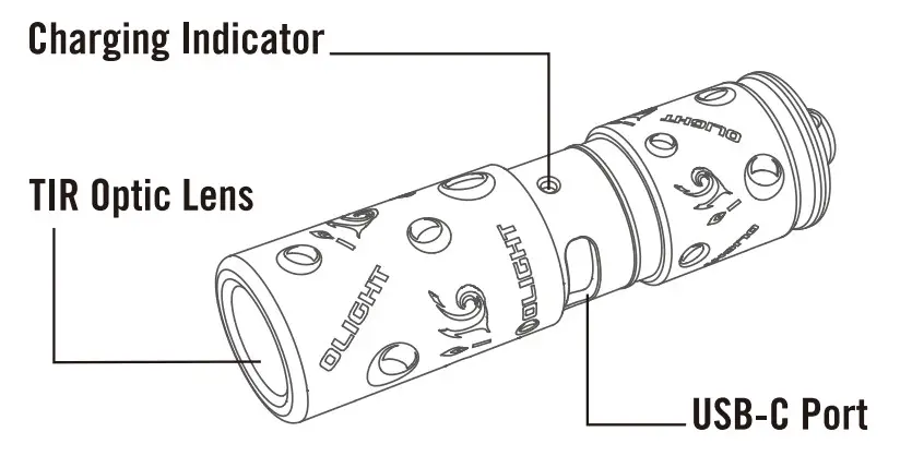 OLIGHT i16 LED Keychain Flashlight - overview