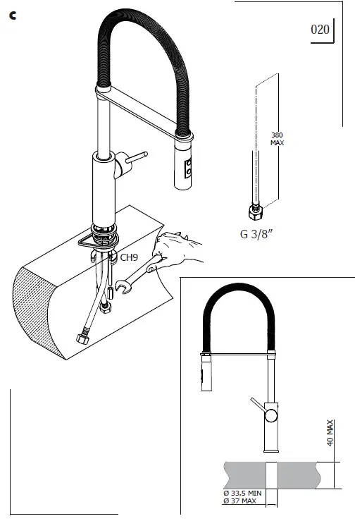 LAVABO Kubus 040 Kitchen Faucet-fig-3