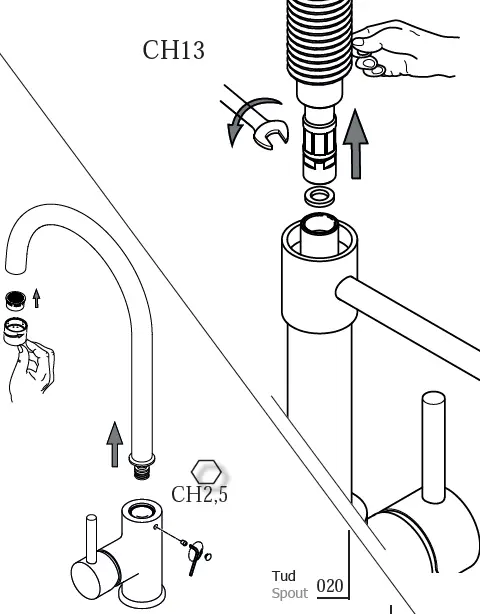 LAVABO Kubus 040 Kitchen Faucet-fig-8