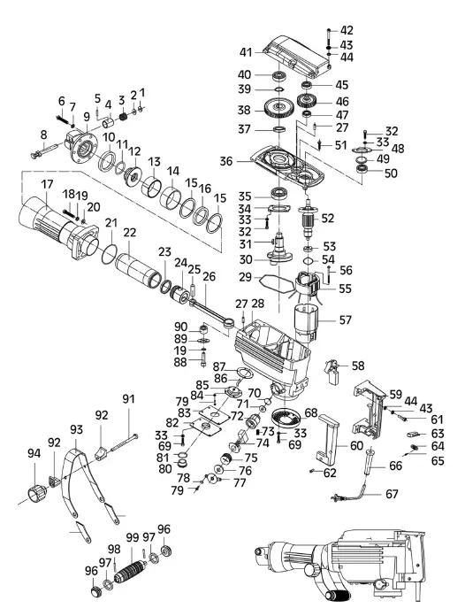 Clarke CON1500DD 1500W SDS Demolition Hammer-FIG-13