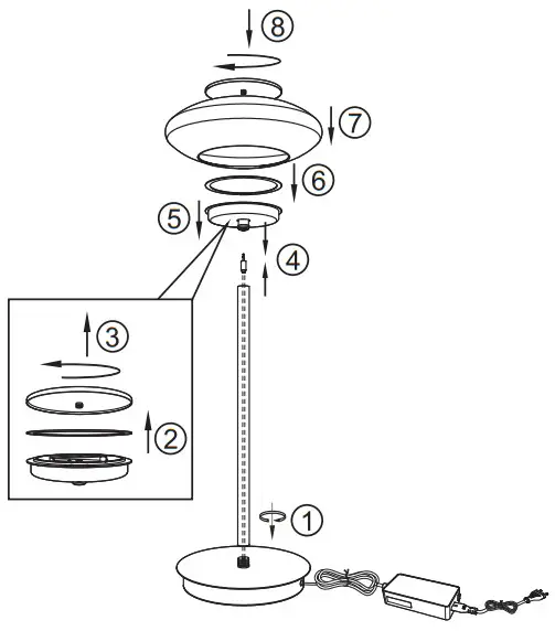 Paul Neuhaus 836516 Q ETIENNE LED Floor Lamp Smart Home Black - fig