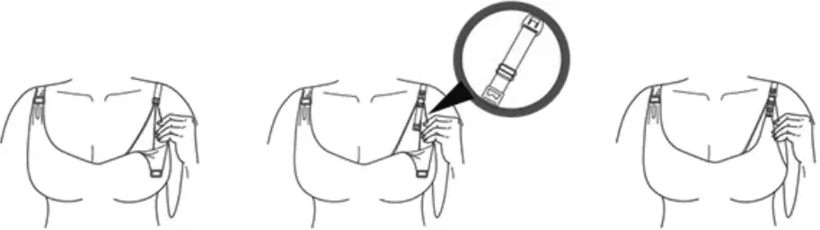 Paruu X2 Wearable Breast Pump - Right Compression