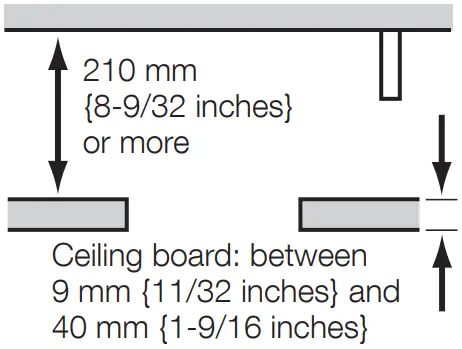 i PRO WV QEM501 Ceiling Mount Bracket - Installation area