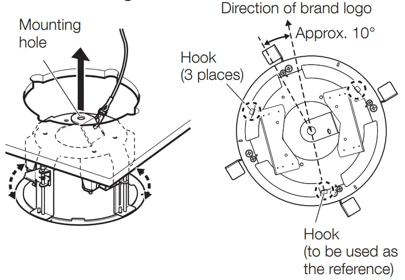 i PRO WV QEM501 Ceiling Mount Bracket - mounting chassis