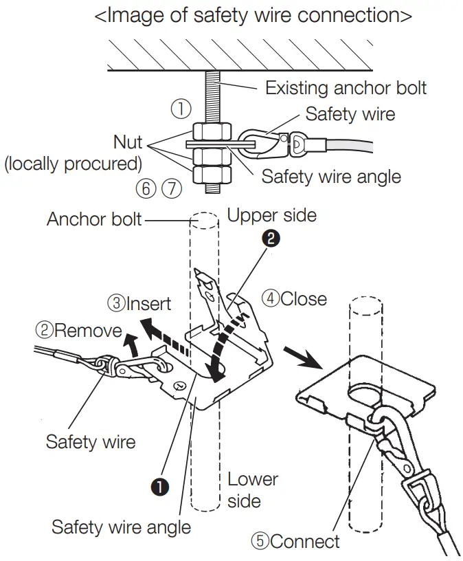 i PRO WV QEM501 Ceiling Mount Bracket - wire angle