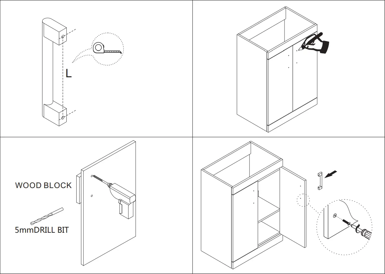better-bathrooms-1450719-Ashford-Grey-Wood-400mm-Wall-Hung-Door-Vanity-Unit-FIG-5