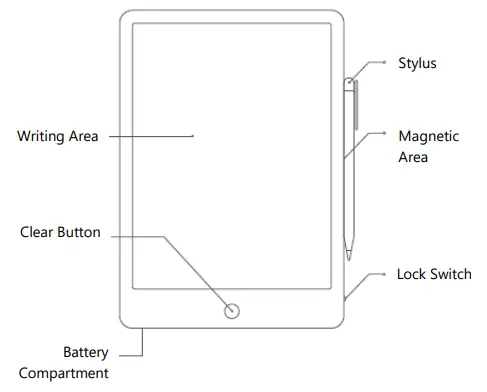 xiaomi 103748 LCD Writing Tabler