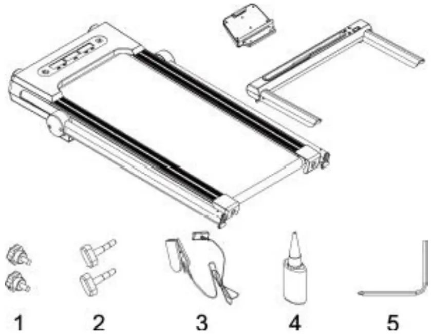 Tidoin FYC YDW9 126 Foldable Electric Treadmill - fig 2