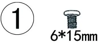 FUIN F02006 2 Door Brown Accent Storage Cabinet with Mirrored Front - icon2