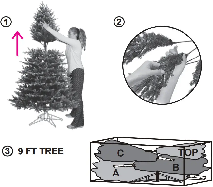 GE 22037 Just Cut Cedar Rock Fir - Storage