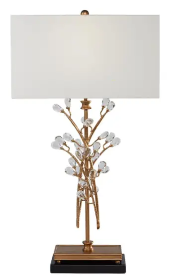 ETHAN ALLEN 096079 Clara Crystal Table Lamp