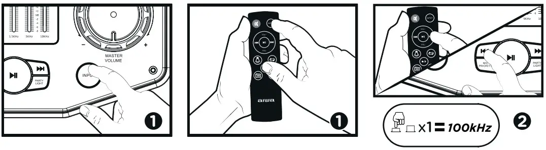 SELECT THE FM RADIO MODE