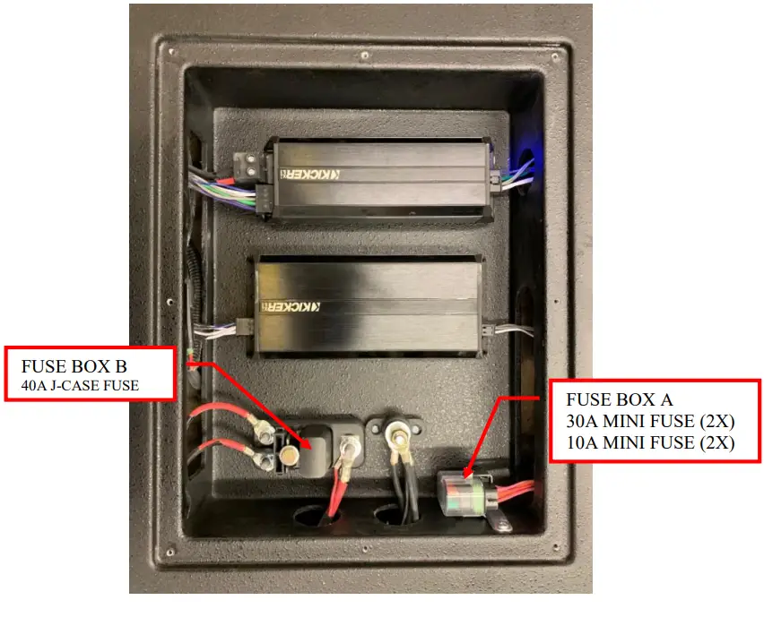 HOPPE KRX 1000 Off Road Top for Kawasaki Teryx - Fuse locations