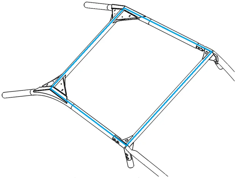 HOPPE KRX 1000 Off Road Top for Kawasaki Teryx - foam tape