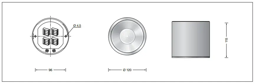 BEGA 50480.5 LED Ceiling Luminaire Downlight - indoor