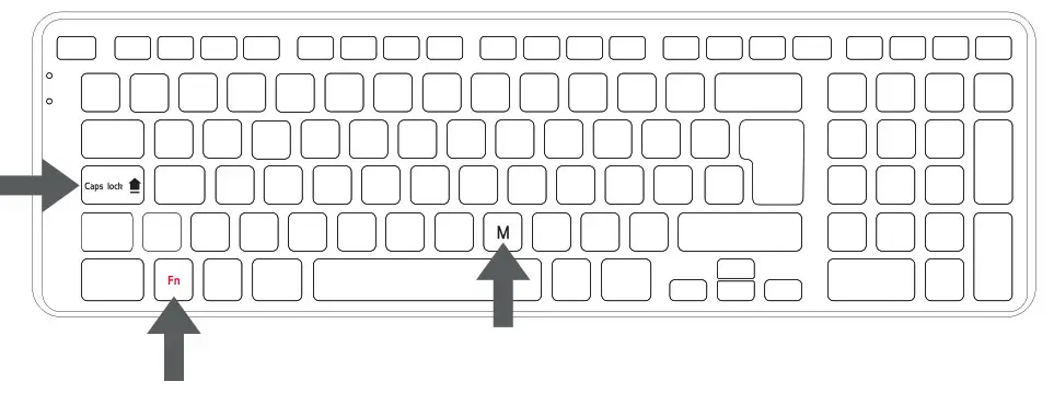 CONTOUR BK Wired Balance Keyboard - M key.