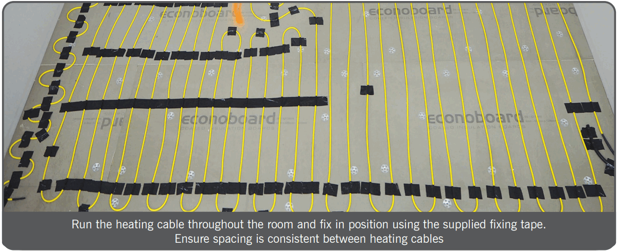 thermowire Loose Wire Undertile Heating Cable - Fix cables in place
