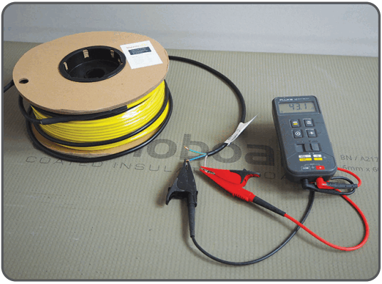 thermowire Loose Wire Undertile Heating Cable - resistance test