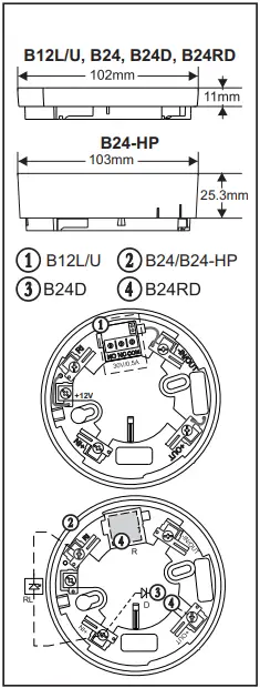TELETEK-SensoMAG-R20-Conventional-Fire-Alarm-Rate-of-Rise-Heat-Detector-fig-1