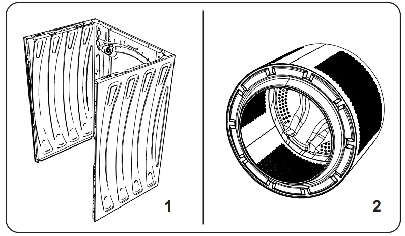 DAEWOO WM812T1WU1ES Washing Machine - Body Drum
