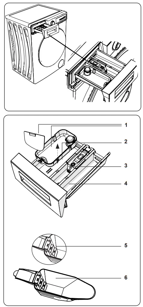 DAEWOO WM812T1WU1ES Washing Machine - CONTROL PANEL 1