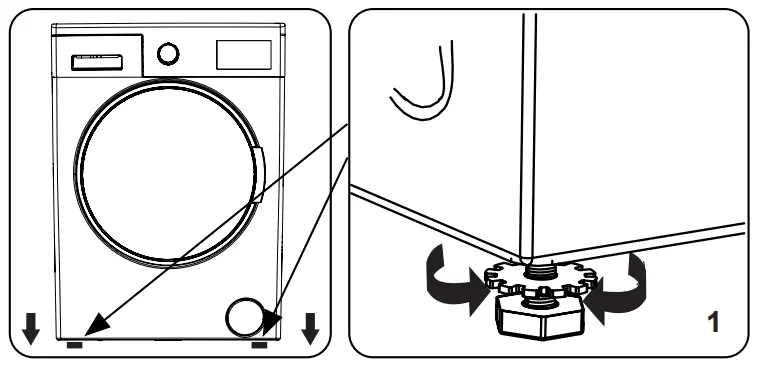 DAEWOO WM812T1WU1ES Washing Machine - Removing the Transit Bolts 1