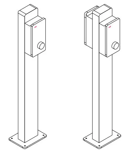 ABB6AGC085345-Pedestal-For-Terra-AC-Wallbox-fig-2