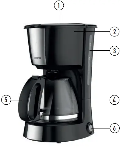 CENTEK-CT-1148-Coffee-Maker-Machine-FIG-1