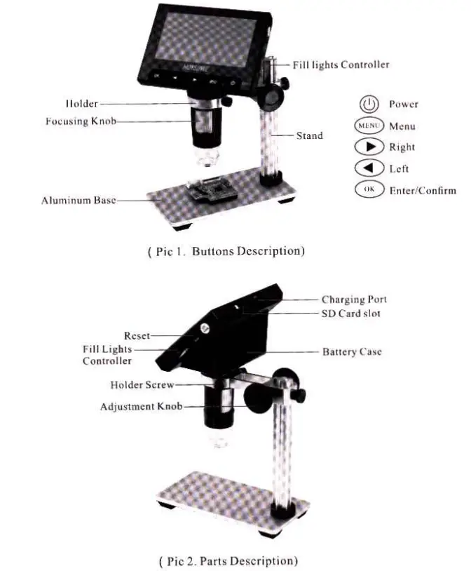 MOYSUWE MDM4 LCD Digital Microscope - Description