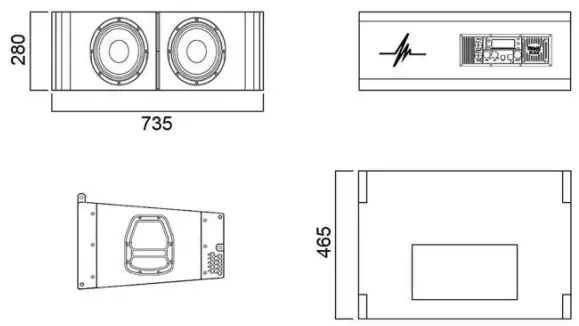 PRO DG SYSTEMS GTA 2X8 2-Way Self Powered Line Array System-FIG3