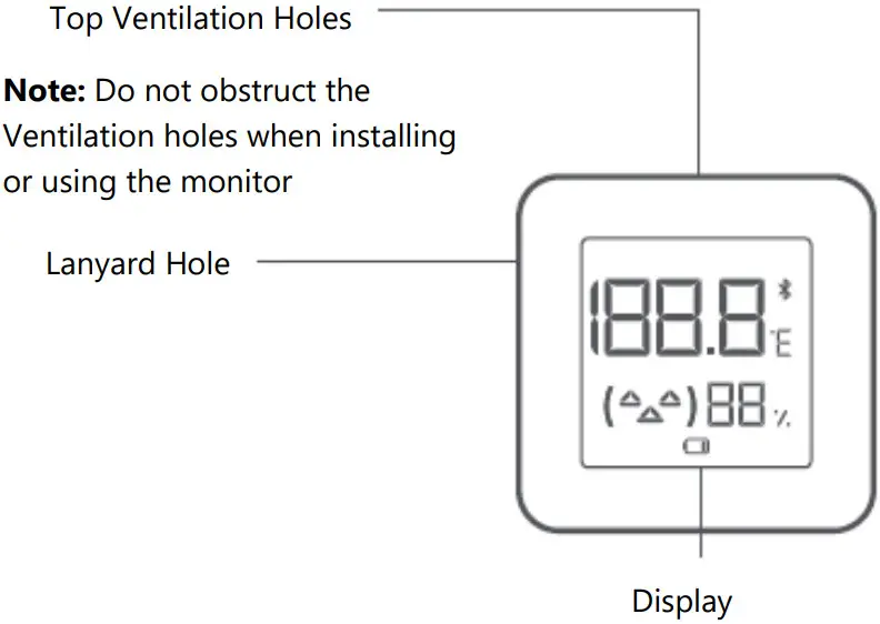 xiaomi Temperature and Humidity Monitor 2 - Front