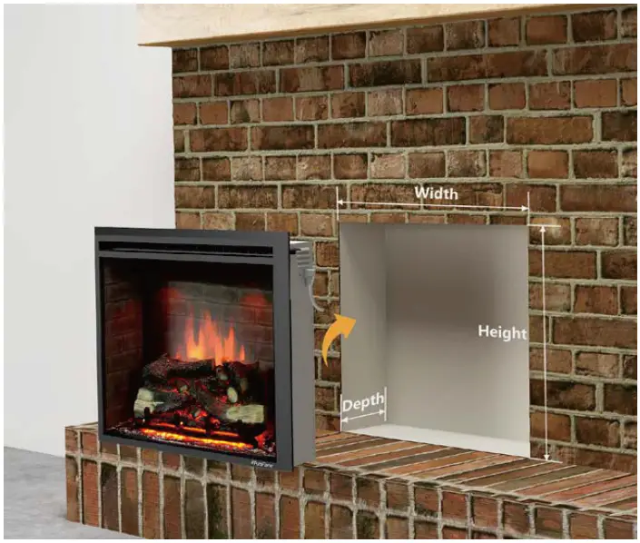 PuraFlame-HM45D-Ventless-Electric-Fireplace-Insert-fig- (4)