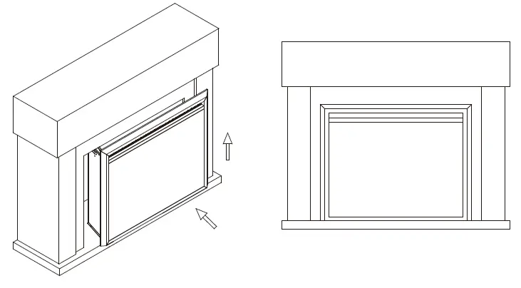 PuraFlame-HM45D-Ventless-Electric-Fireplace-Insert-fig- (5)