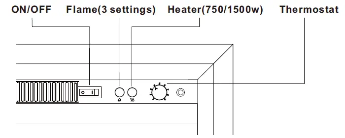 PuraFlame-HM45D-Ventless-Electric-Fireplace-Insert-fig- (6)