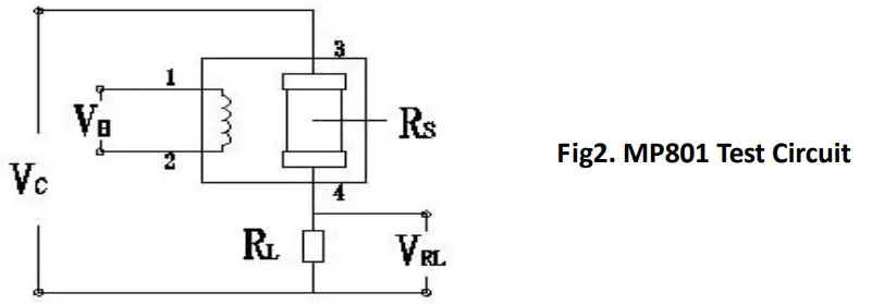 Winsen MP801 Air Quality Gas Sensor - Test Circuit