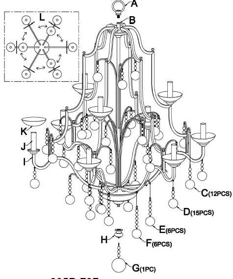 MINKA-LAVERY-2669-723-Colonial-Charm-Chandelier-01