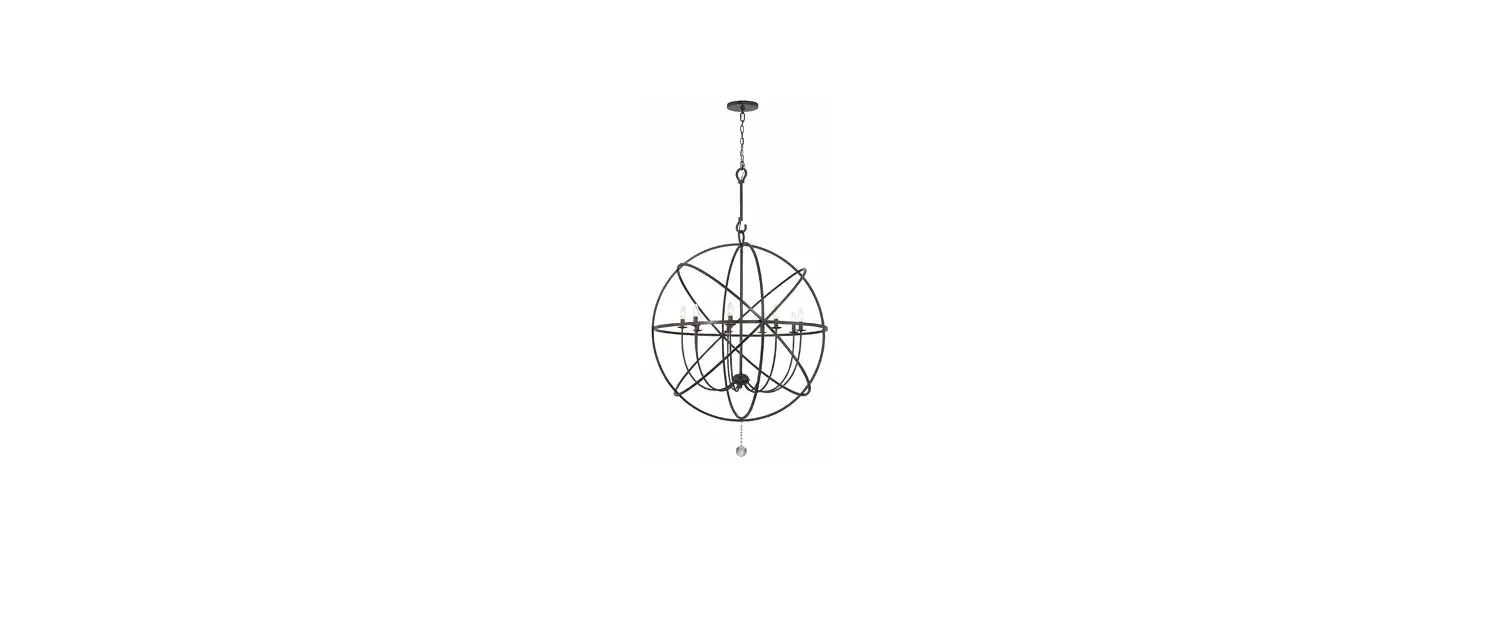Crystorama 9229-eb Solaris 9 Light Sphere Chandelier Instruction Manual