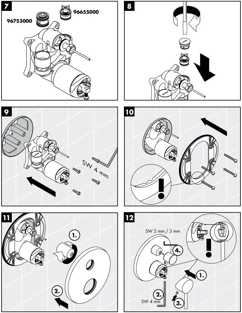 hansgrohe AXOR UNO2 Bath Faucet Levers Instruction Manual - How to use